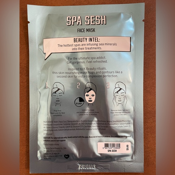 Pink by Victoria’s Secret beauty face sheet masks NWT Set of 4! Self care easy - Picture 7 of 7